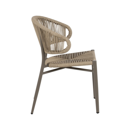 Scaun de exterior din aluminiu natural 59 x 58 x 79 cm [3]