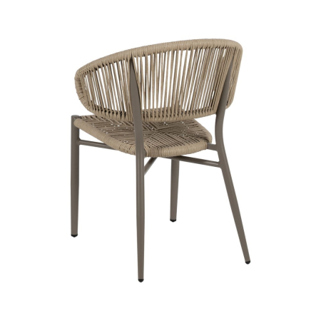 Scaun de exterior din aluminiu natural 59 x 58 x 79 cm [4]