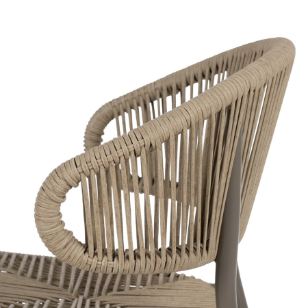 Scaun de exterior din aluminiu natural 59 x 58 x 79 cm [6]