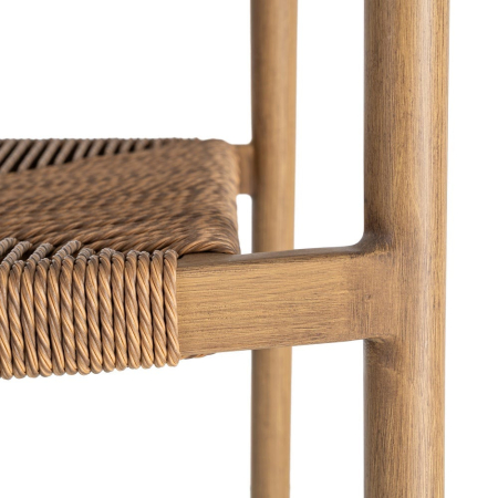 Scaun de exterior din aluminiu și rattan  56,50 x 62,50 x 80,50 cm [3]