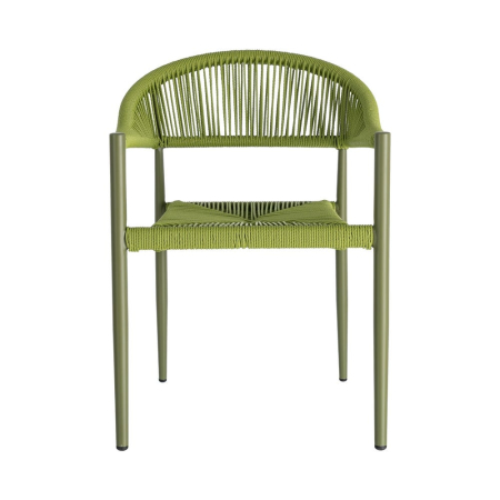 Scaun de exterior  din aluminiu și rattan  56 x 58 x 76 cm [8]