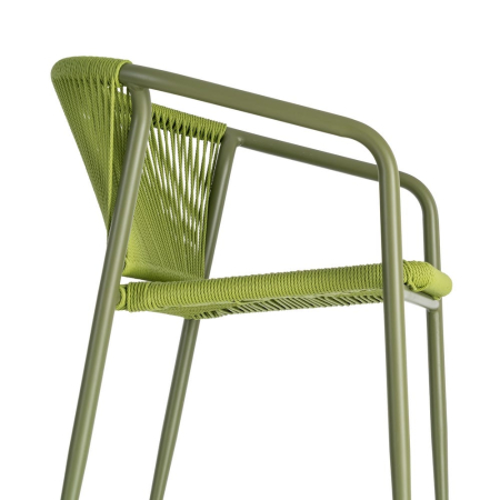 Scaun de exterior din aluminiu și rattan  57 x 60 x 77,50 cm [2]