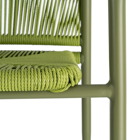 Scaun de exterior din aluminiu și rattan  57 x 60 x 77,50 cm [3]