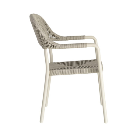 Scaun de exterior  din aluminiu și rattan  57 x 61 x 82 cm [5]