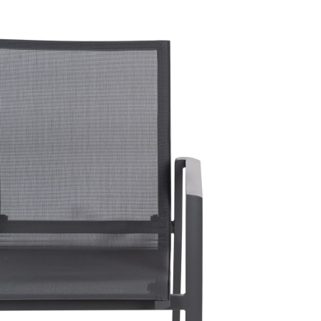 Scaun de exterior din aluminiu-textilena 56,50 x 61,50 x 88,50 cm [5]