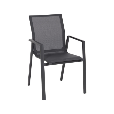 Scaun de exterior din aluminiu-textilena 56,50 x 61,50 x 88,50 cm [2]