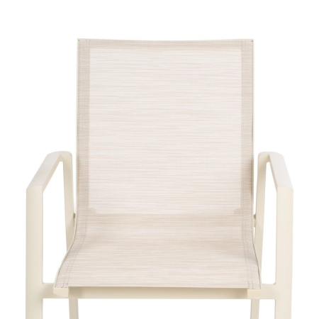 Scaun de exterior din aluminiu-textilena 57 x 62,50 x 88 cm [5]