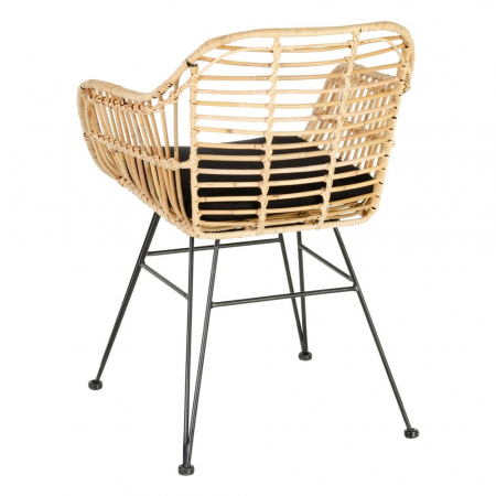 Scaun din metal și ratan 57 X 56 X 81 CM [3]