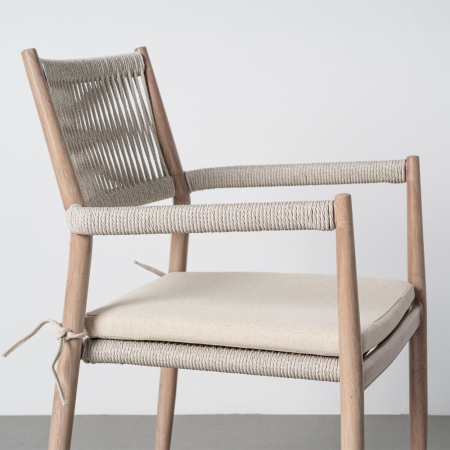 Scaun de exterior din oțel și rattan  55 x 55 x 85 cm [2]