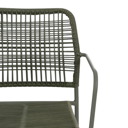 Scaun de exterior din oțel verde  53 x 63 x 78 cm [5]