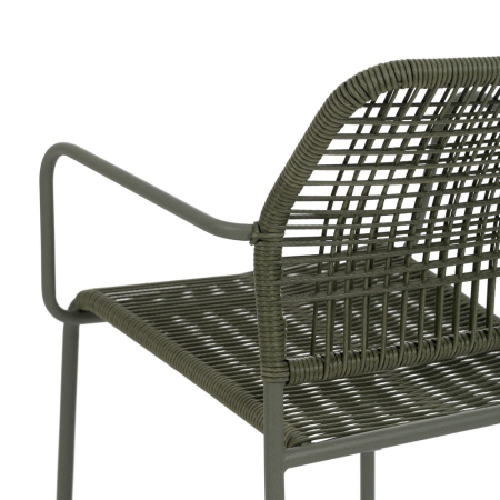 Scaun de exterior din oțel verde  53 x 63 x 78 cm [9]
