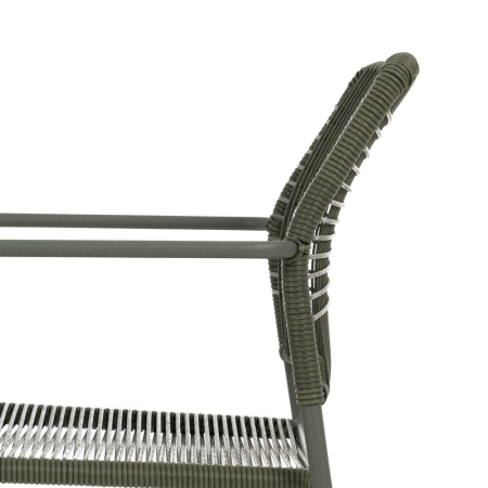 Scaun de exterior din oțel verde  53 x 63 x 78 cm [7]