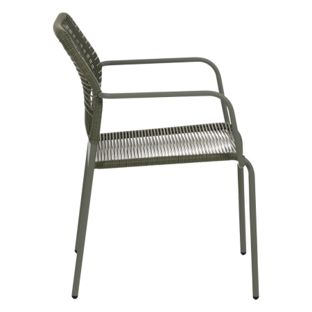 Scaun de exterior din oțel verde  53 x 63 x 78 cm [3]