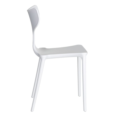 Scaun de exterior  din polipropilenă alb 47 x 41 x 83,50 cm [3]