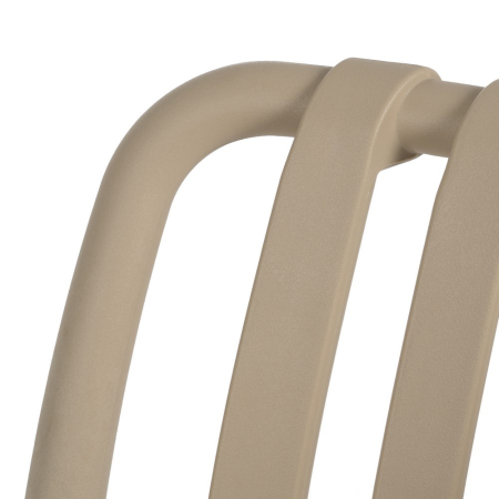 Scaun de exterior din polipropilenă bej 56 x 57 x 81 cm [7]