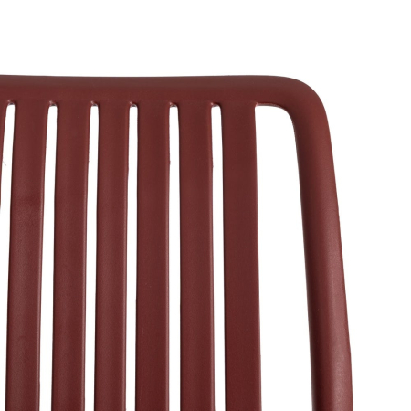 Scaun de exterior din polipropilenă roșu 47 x 51 x 77,50 cm [6]