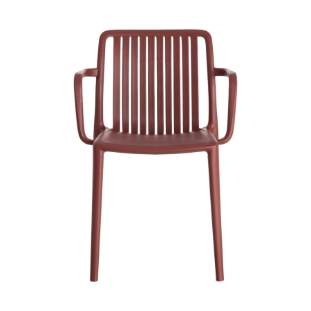 Scaun de exterior din polipropilenă roșu 53 x 50 x 77,50 cm [8]