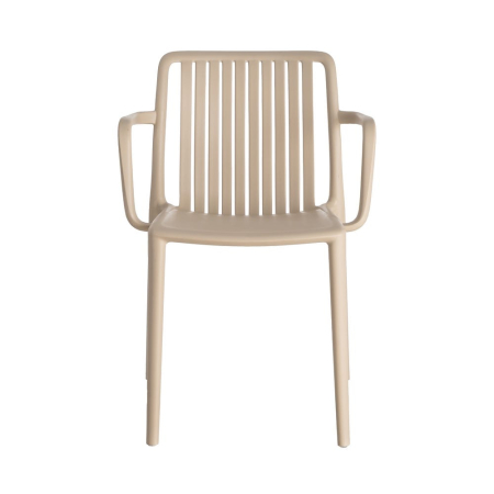 Scaun de exterior din polipropilenă bej 53 x 50 x 77,50 cm [8]