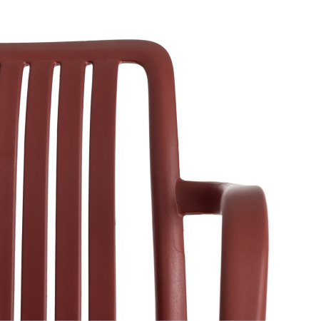 Scaun de exterior din polipropilenă roșu 53 x 50 x 77,50 cm [6]