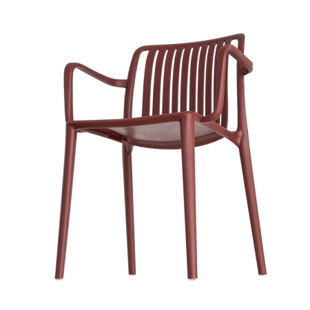 Scaun de exterior din polipropilenă roșu 53 x 50 x 77,50 cm [7]