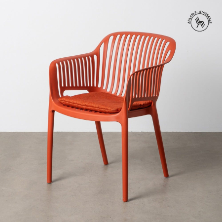 Mobilier Gradina - Scaun de exterior din polipropilenă portocaliu 55 x 61 x 80 cm