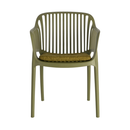 Scaun de exterior din polipropilenă verde 55 x 61 x 80 cm [8]