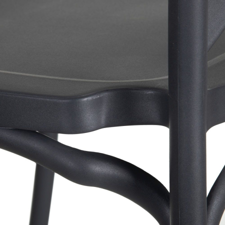 Scaun de exterior  din polipropilenă gri 48,50 x 43 x 91 cm [6]