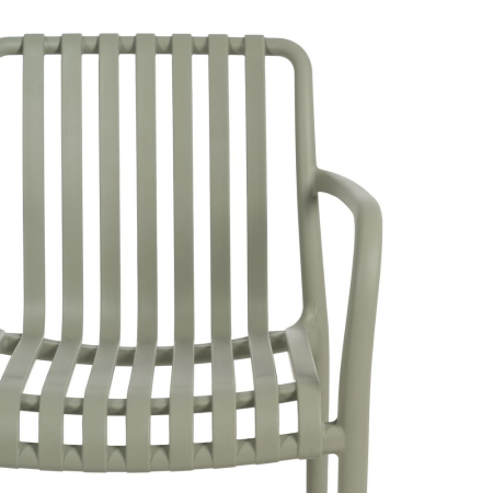 Scaun de exterior din polipropilenă verde 56 x 57 x 81 cm [6]