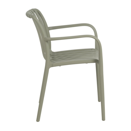 Scaun de exterior din polipropilenă verde 56 x 57 x 81 cm [4]