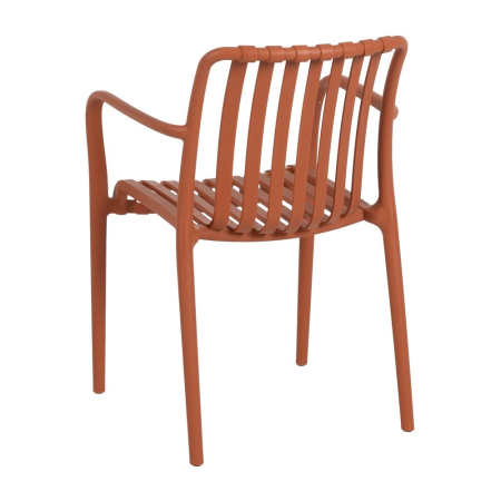 Scaun de exterior din polipropilenă teracotă 56 x 57 x 81 cm [5]