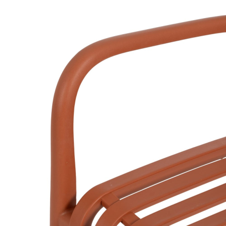Scaun de exterior din polipropilenă teracotă 56 x 57 x 81 cm [8]