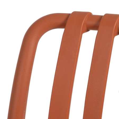 Scaun de exterior din polipropilenă teracotă 56 x 57 x 81 cm [7]