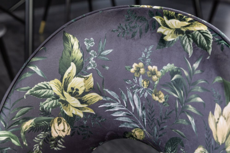 Set 2 scaune PRÊT-À-PORTER BOUTIQUE din catifea gri [5]