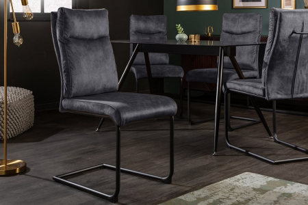 Scaun dining Comfort cu tapiterie din catifea [4]