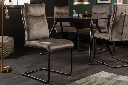Scaun dining Comfort cu tapiterie din microfibra [4]