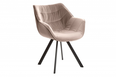 Scaun dining Dutch Comfort cu tapiterie din catifea si picioare din metal [5]