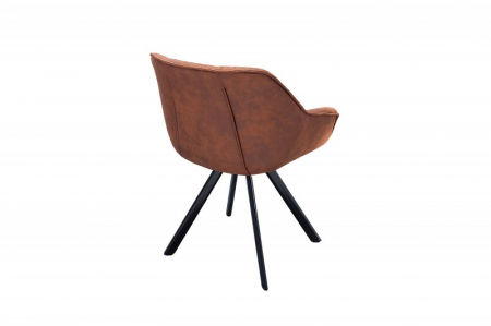 Scaun dining Dutch Comfort cu tapiterie din microfibra si picioare din metal [3]