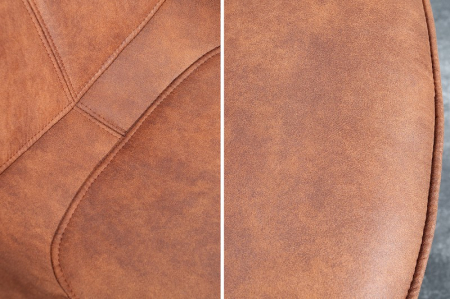 Scaun dining Dutch Retro cu tapiterie din microfibra si picioare din metal [5]