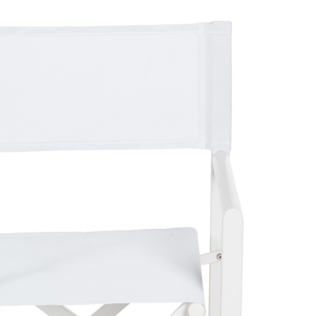 Scaun de exterior Director din aluminiu alb-textilena 56 x 53 x 84 cm [6]