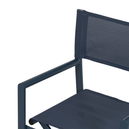 Scaun de exterior Director din aluminiu albastru-textilena 56 x 53 x 84 cm [7]
