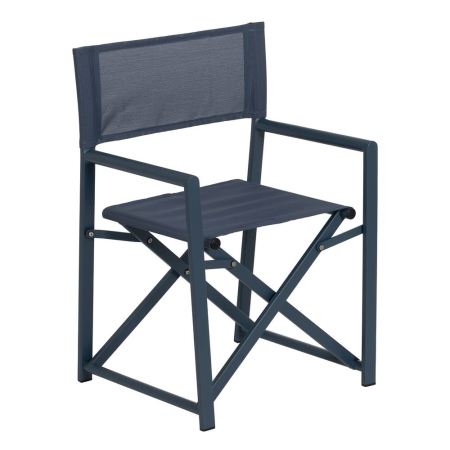 Scaun de exterior Director din aluminiu albastru-textilena 56 x 53 x 84 cm [2]