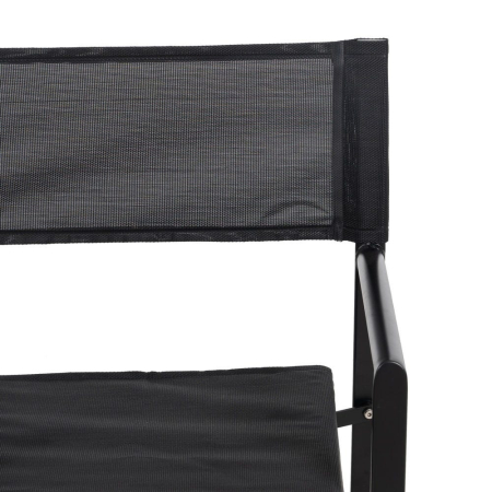 Scaun de exterior Director din aluminiu negru-textilena 56 x 53 x 84 cm [6]