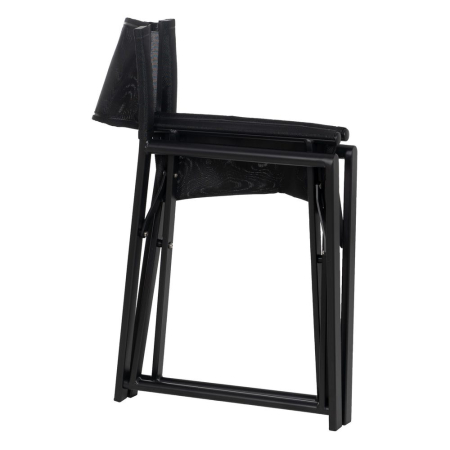Scaun de exterior Director din aluminiu negru-textilena 56 x 53 x 84 cm [5]