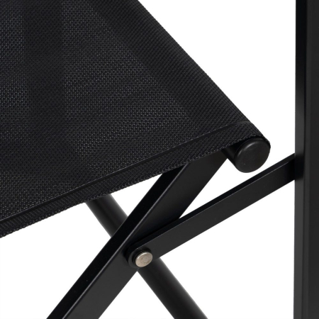 Scaun de exterior Director din aluminiu negru-textilena 56 x 53 x 84 cm [10]