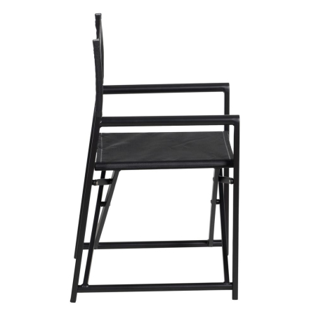 Scaun de exterior Director din aluminiu negru-textilena 56 x 53 x 84 cm [3]