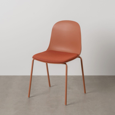 Mobilier Gradina - Scaun de exterior flame red metal  50 x 53 x 85 cm