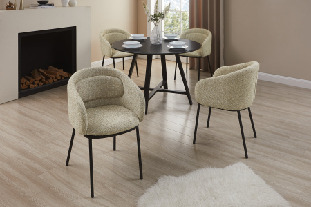 Scaun FLORENZ din material texturat bej [1]