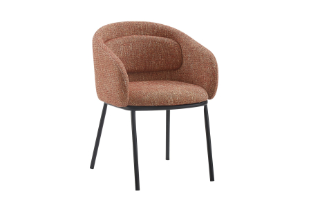 Scaune - Scaun FLORENZ din material texturat maro