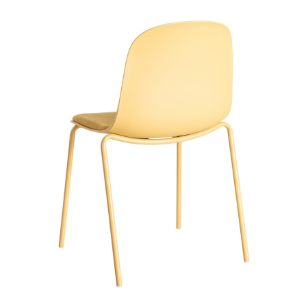 Scaun de exterior galben din metal  46 x 51 x 85 cm [5]