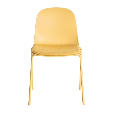 Scaun de exterior galben din metal  46 x 51 x 85 cm [3]